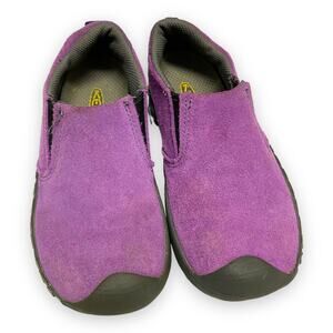 Keen Purple Suede Casual Slip On Shoes 1007844 Kids 2